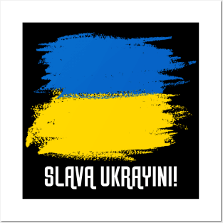 Support Ukraine Patriotic Solidarity Flag Design Posters and Art